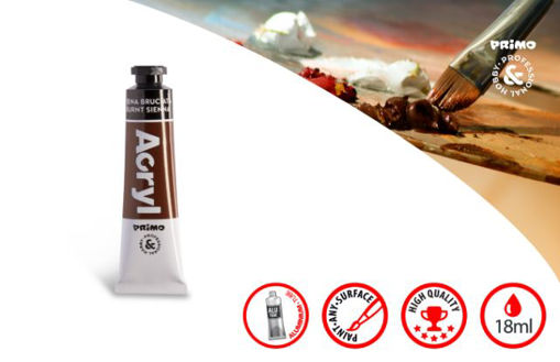 Picture of PRIMO ACRYLIC PAINT TUBE 18ML BROWN